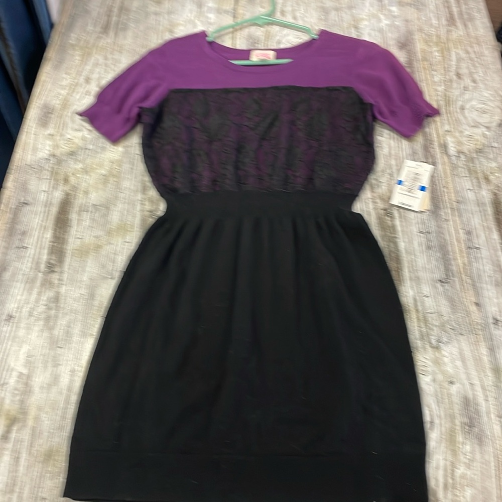 NWT Gianni Bini Purple Black dress